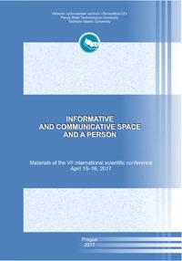 Informative and communicative space and a person